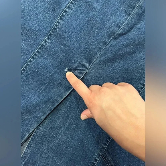 Vintage Lana Sport maxi skirt jeans Size 10 - Picture 9 of 9